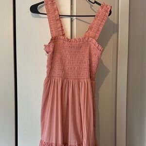 Abercrombie & Fitch Coral Kids Dress with Ruffles